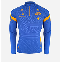 Parramatta Eels 1/4 Zip Training Top   BLACK TRIM